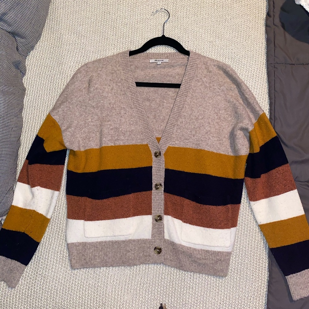 Madewell button front sweater